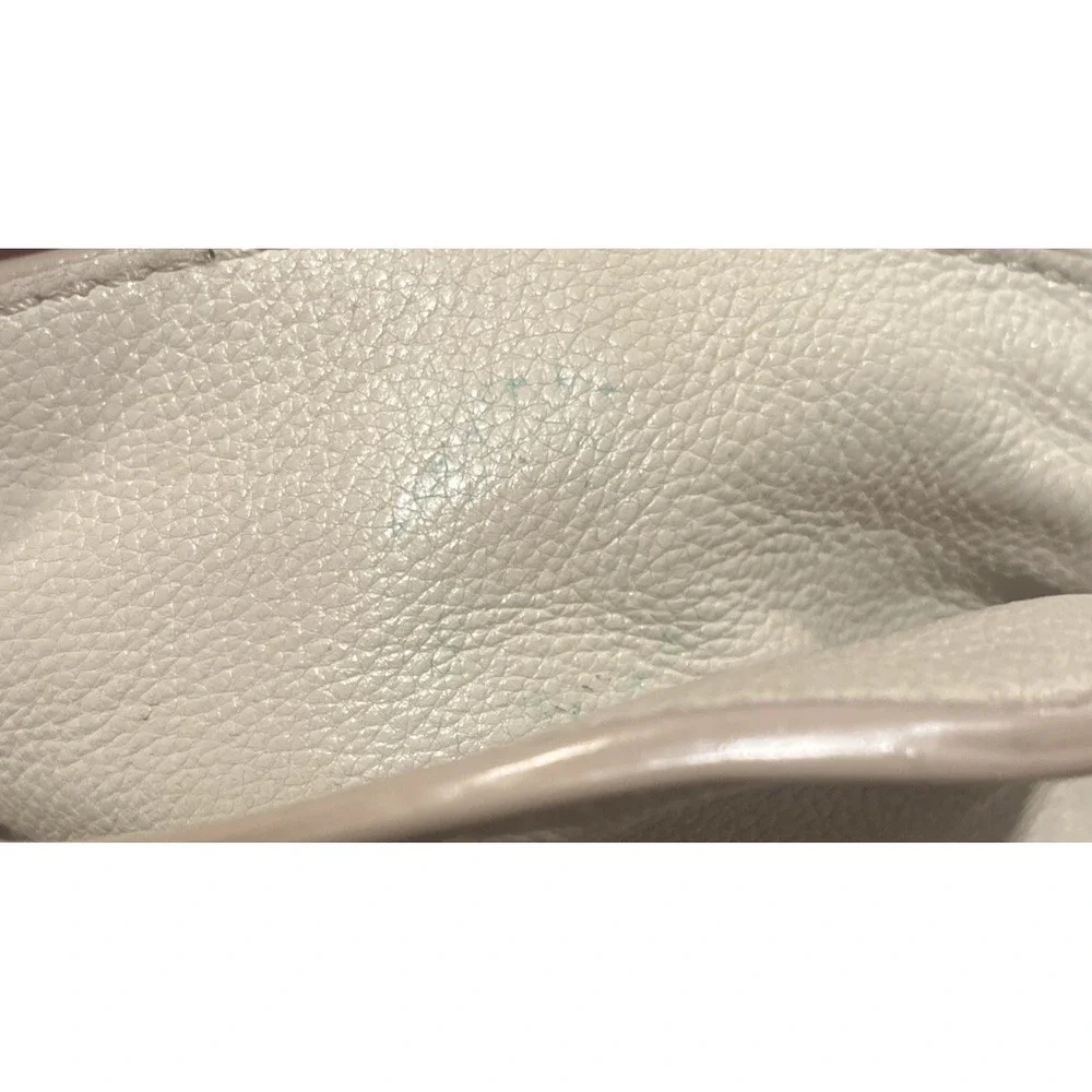 Michael Kors Astor Shoulder Bag Purse Light Grey Leather Studded 3 Main Pockets